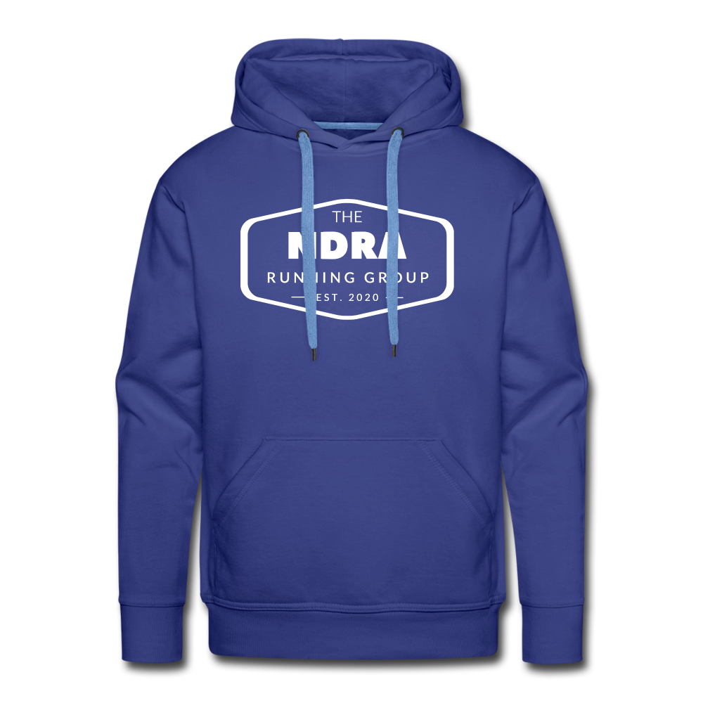 Men’s premium hoodie- NDRA logo - royal blue