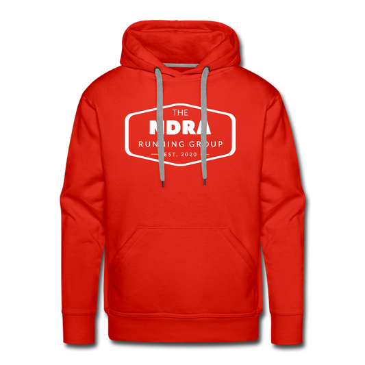 Men’s premium hoodie- NDRA logo - red