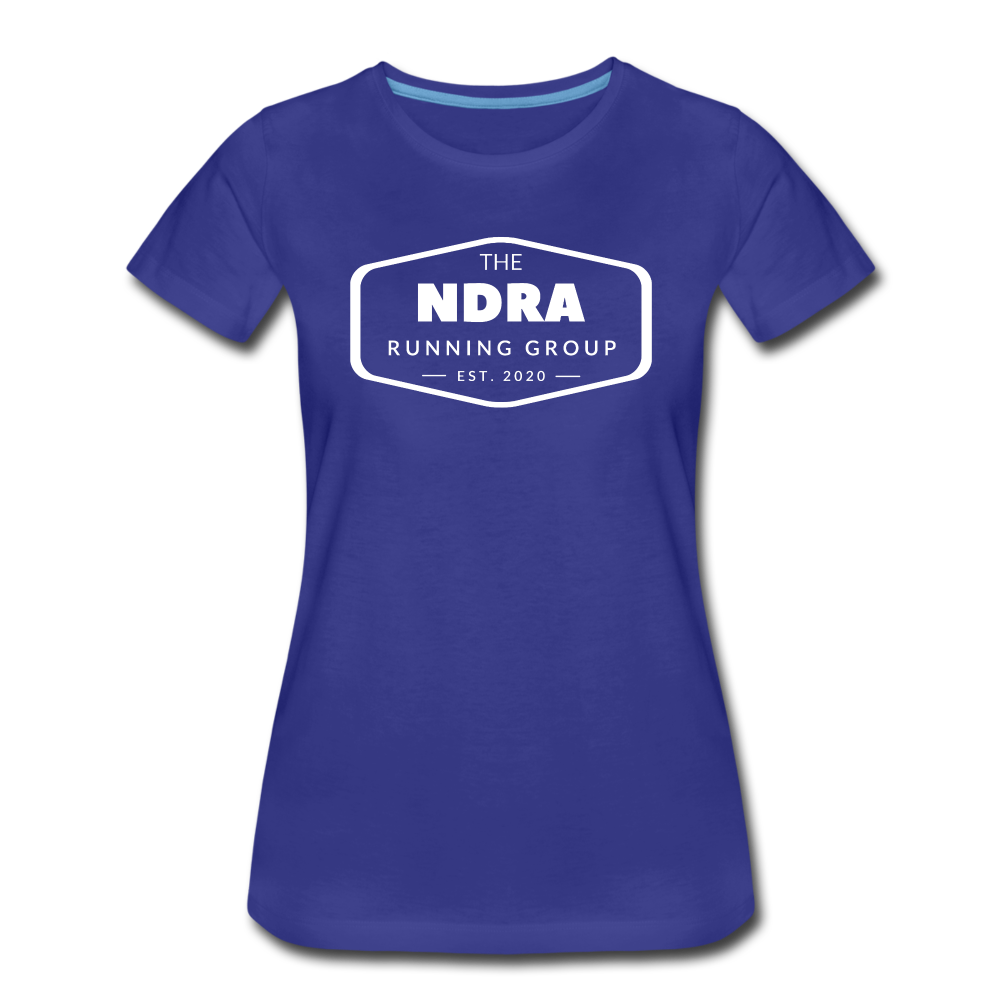 Women's short sleeve t-shirt - NDRA logo - royal blue