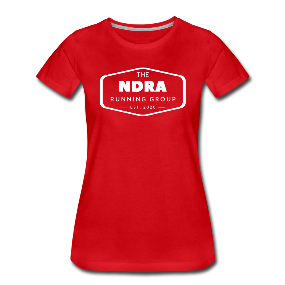 Women's short sleeve t-shirt - NDRA logo - red