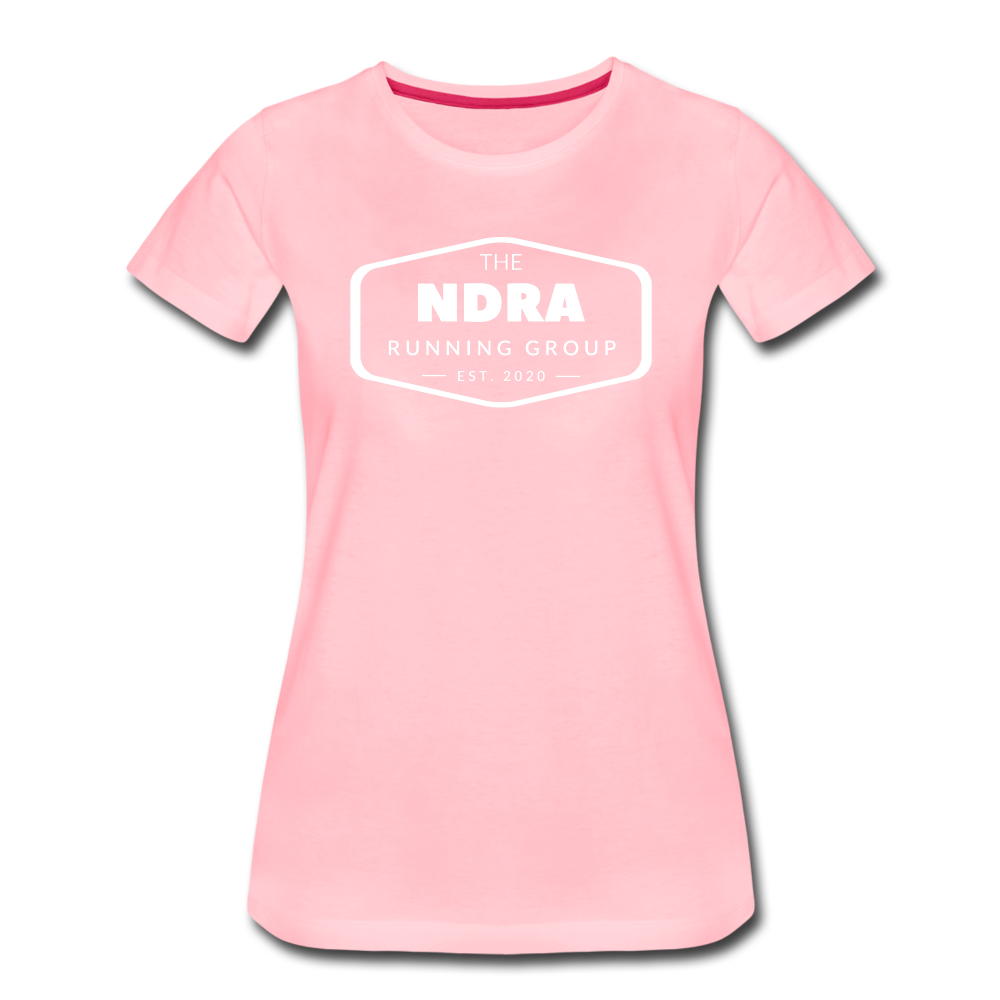 Women's short sleeve t-shirt - NDRA logo - pink