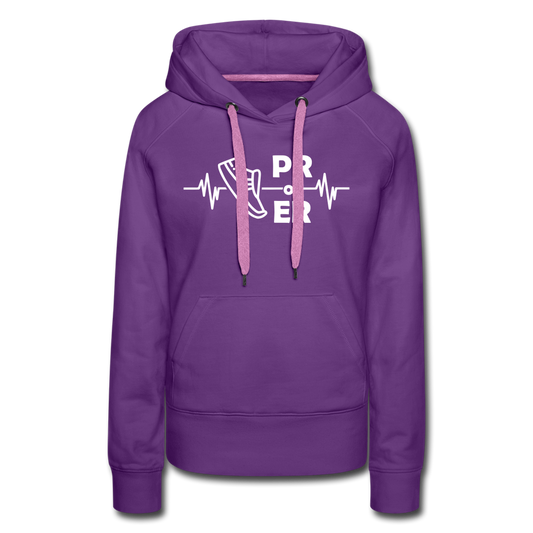 Women’s premium hoodie - PR or ER - purple