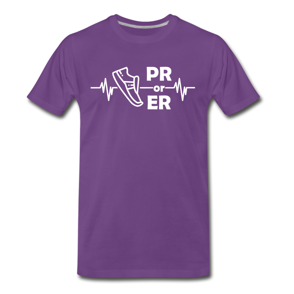 Men's short sleeve t-shirt - PR or ER - purple