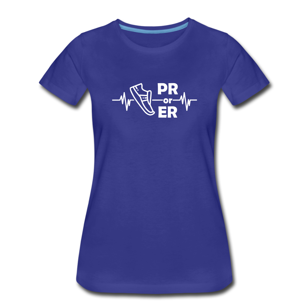 Women's short sleeve t-shirt- PR or ER - royal blue