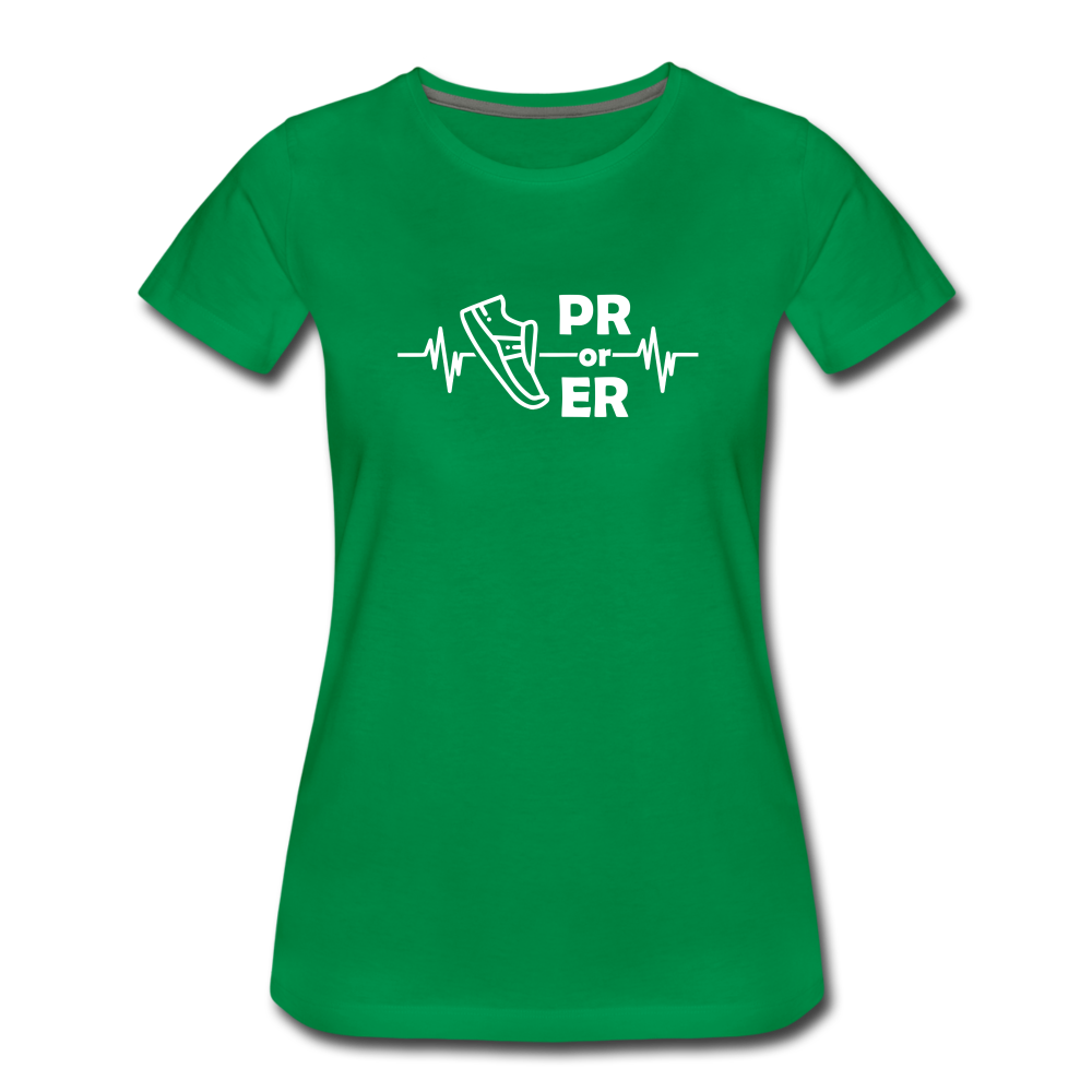 Women's short sleeve t-shirt- PR or ER - kelly green