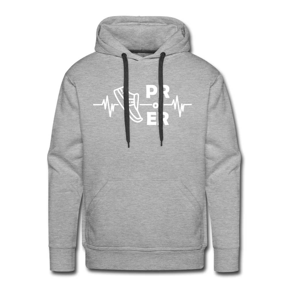 Men’s premium hoodie- PR or ER - heather grey