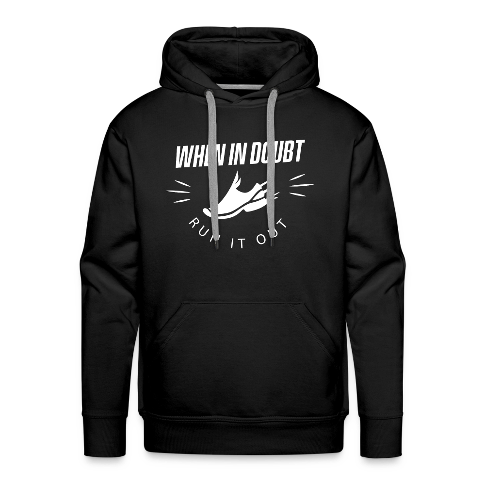 Men’s premium hoodie - Run it out - black
