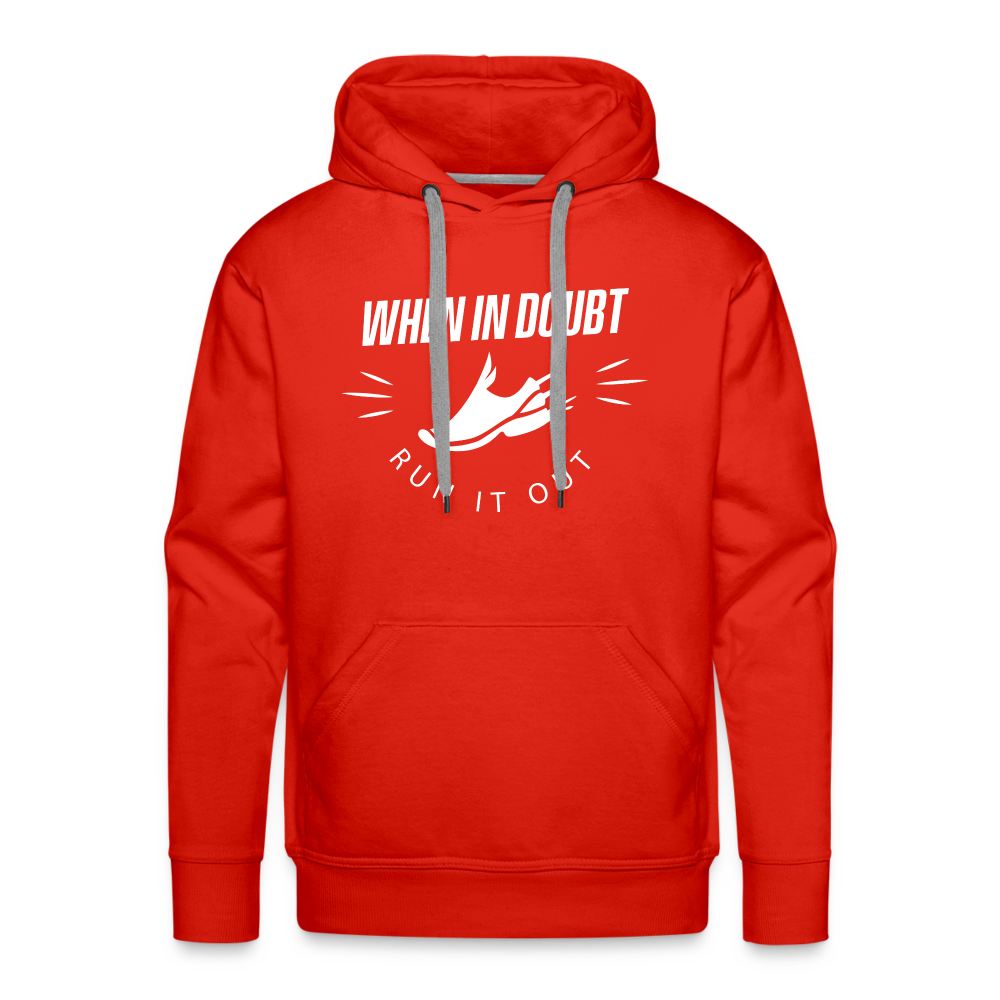 Men’s premium hoodie - Run it out - red