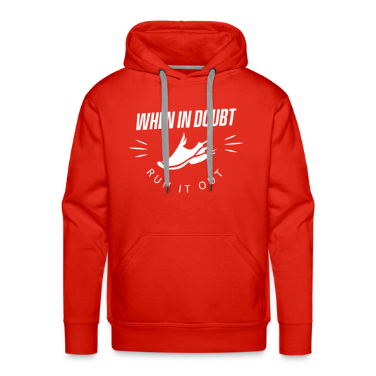 Men’s premium hoodie - Run it out - red