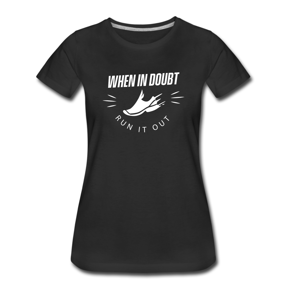 Women's short sleeve t-shirt - Run it out - black