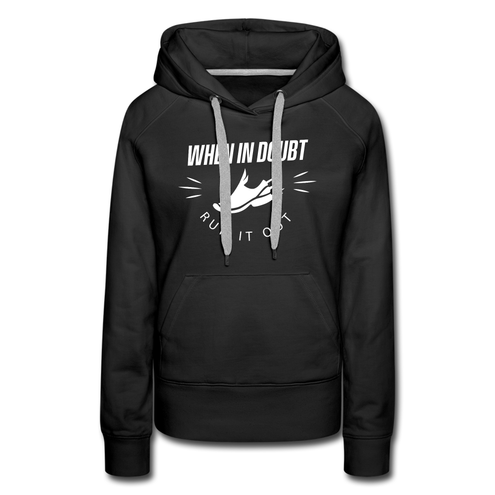 Women’s premium hoodie - Run it out - black